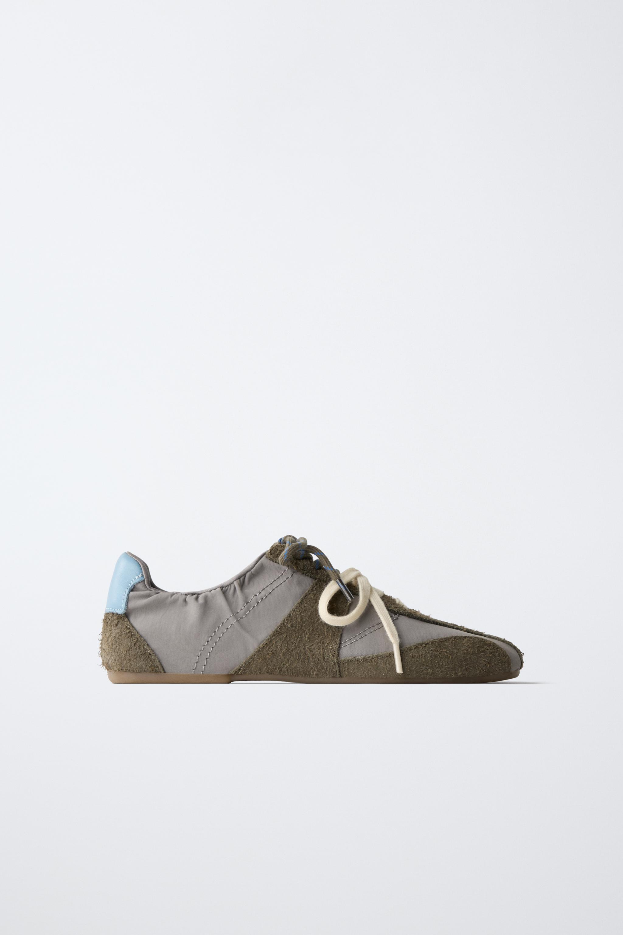 COMBINED LEATHER SNEAKERS