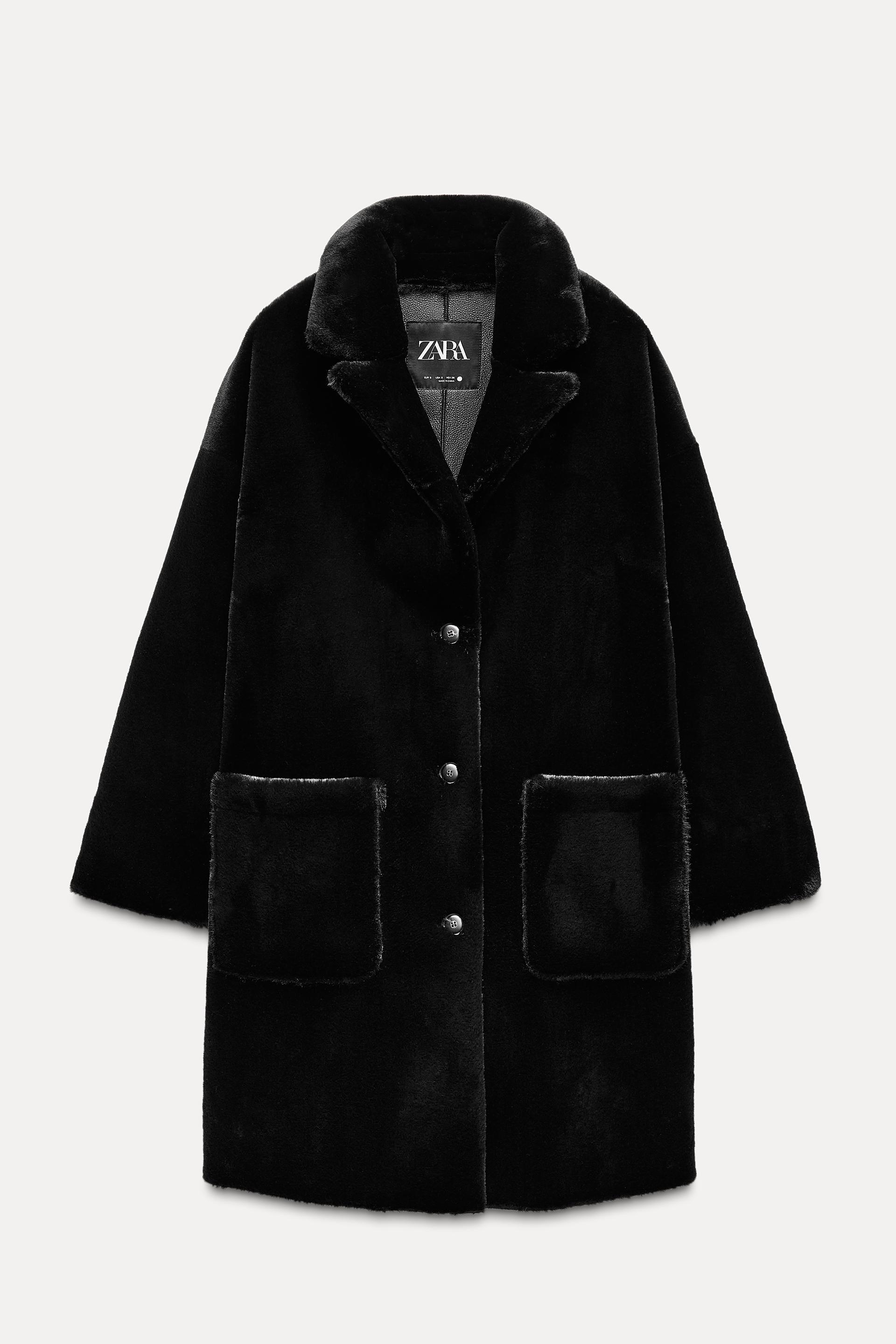 LONG FAUX FUR COAT ZW COLLECTION