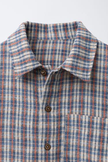 CHEMISE À IMPRIMÉ CARREAUX - Multicolore de Zara - Image 2