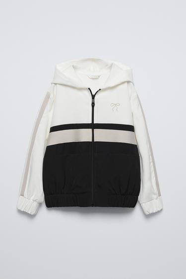 EMBROIDERED BOW HOODIE - Black by Zara - Image 0