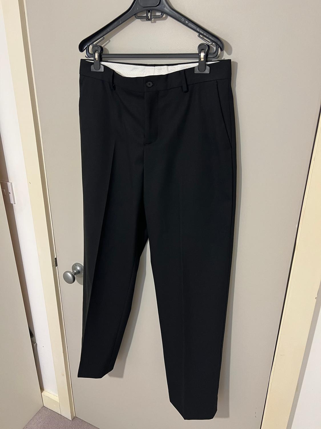 100% WOOL PINSTRIPE SUIT TROUSERS - Image 2