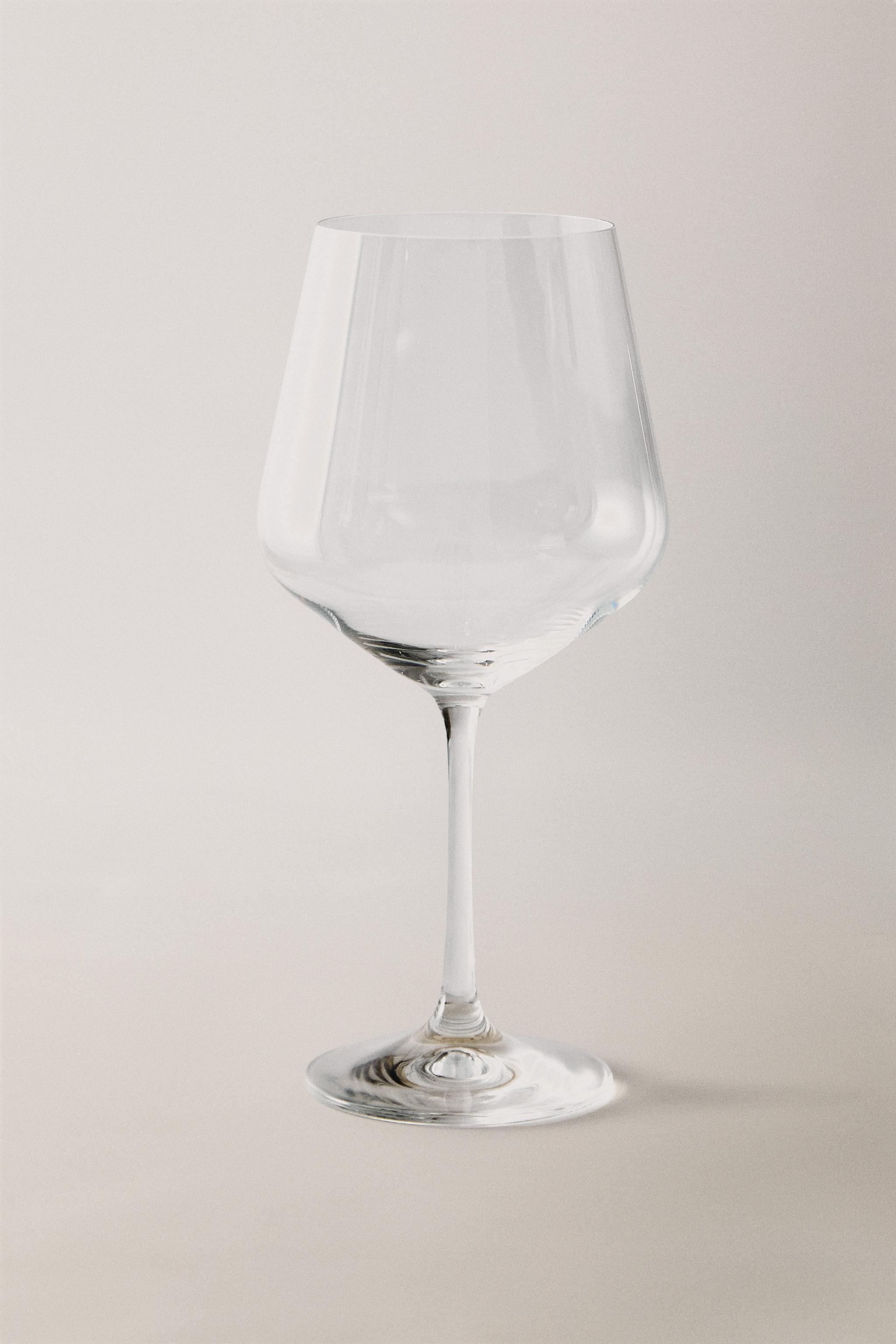 LARGE BOHEMIA CRYSTAL GLASS — Transparent