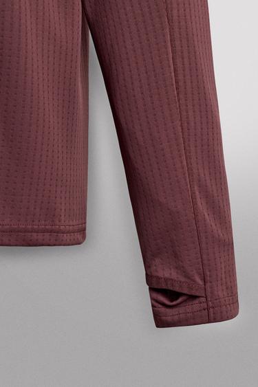 SWEAT COL ZIPPÉ POCHE BIMATIÈRE - Rose foncé de Zara - Image 9