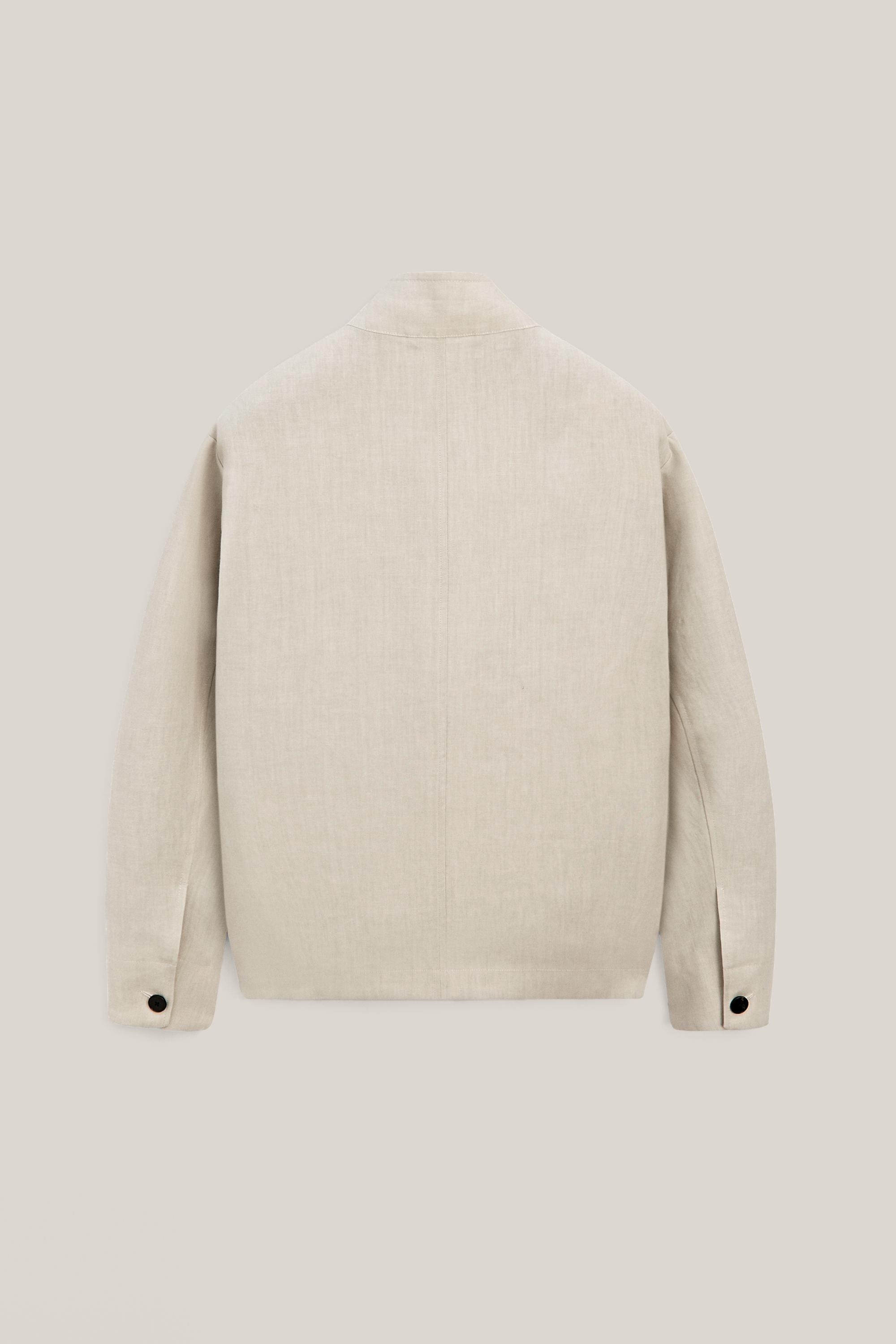 High neck linen jacket - LIMITED EDITION