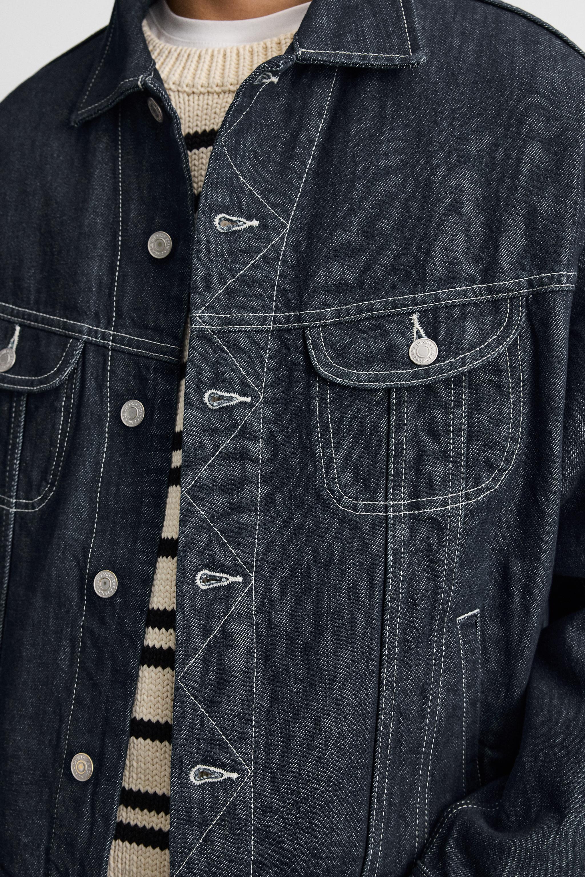 オーバーサイズ デニム ジャケット - ブラック | ZARA Japan / 日本