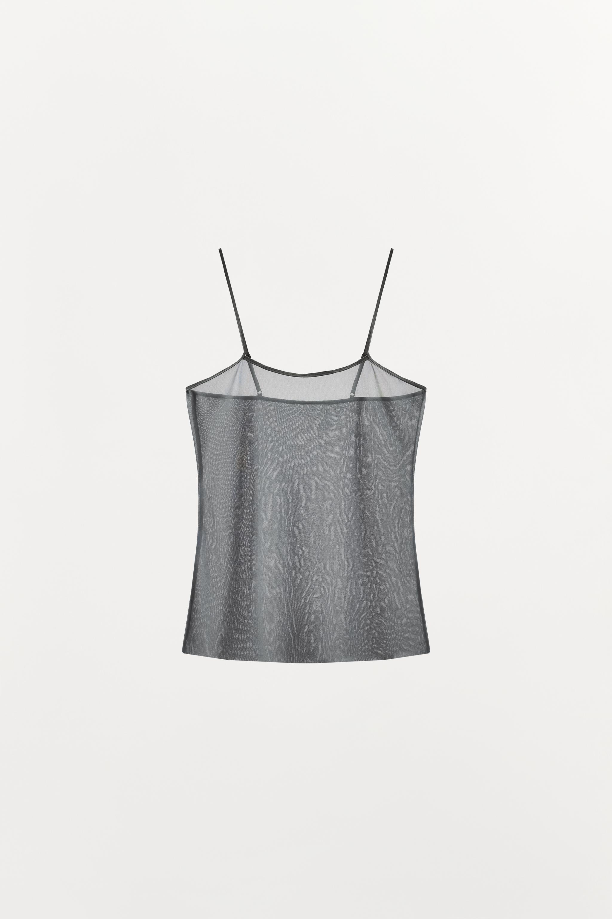 TOP EN TULLE À BRETELLES