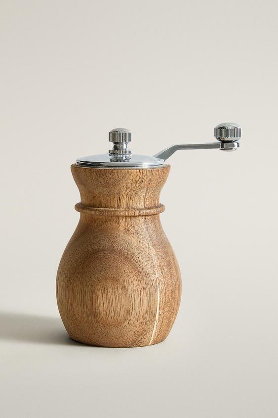 HOUTEN PEPERMOLEN MET STALEN DEKSEL - Lichtbeige van Zara - Afbeelding 0