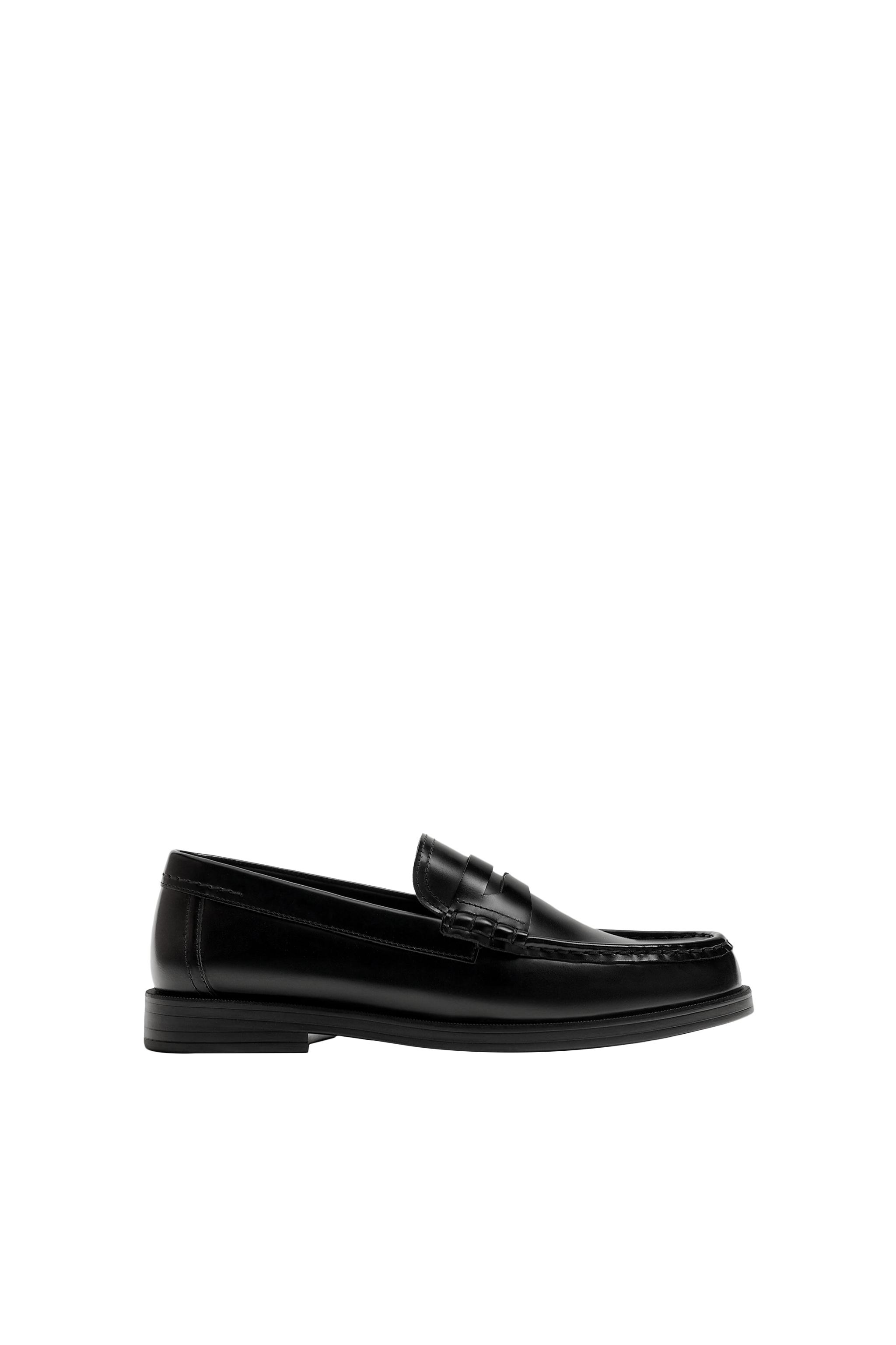 ZARA ペニーローファー 40 レザー ペニーローファー - ボルドー | ZARA Japan / 日本