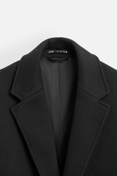OVERSIZE FIT COAT - Black by Zara - Image 7