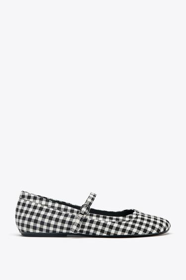 CHECK MARY JANES - Multicoloured by Zara