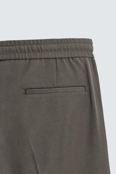 PANTALON JOGGER À TAILLE CONFORTABLE - Vert moyen de Zara - Image 8