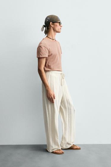 T-SHIRT JACQUARD RAYURES - 089 de Zara - Image 3