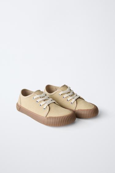 TENNIS CONFORT PIEDS NUS - Marron sable de Zara - Image 1