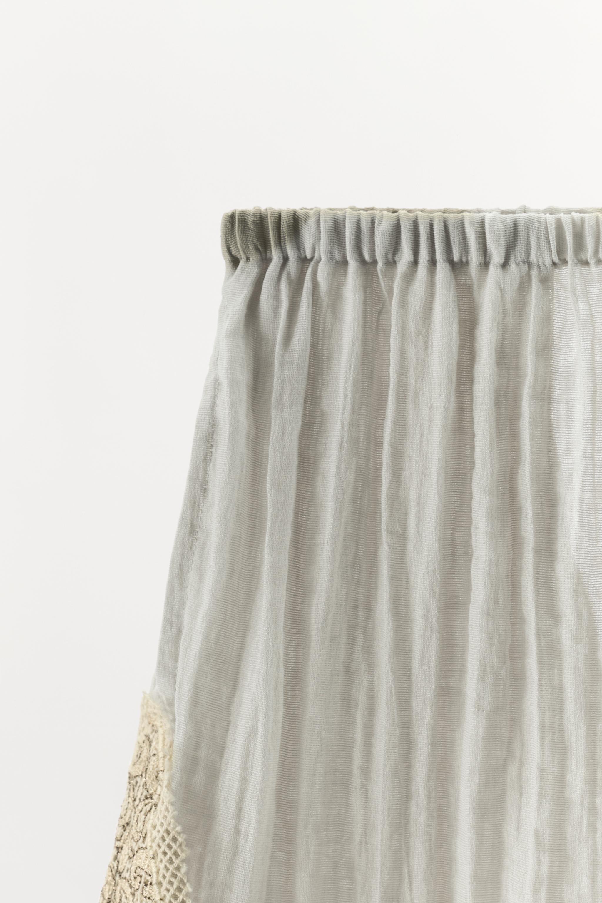 Женские шорты Zara EMBROIDERED LACE SHORTS — фото 6