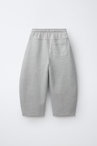 BARREL PLUSH PANTS — Gray marl 2