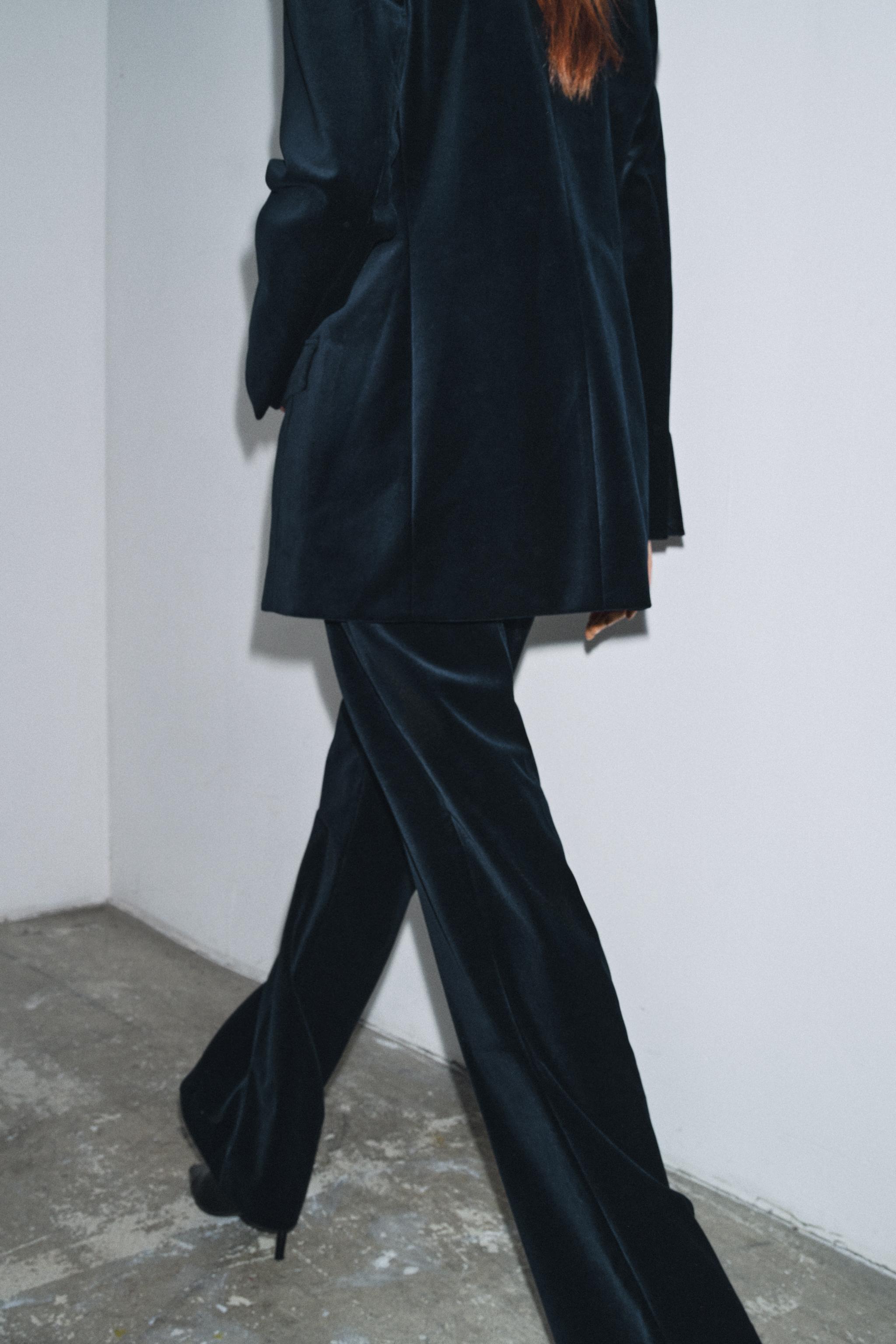 ZW COLLECTION LIMITED EDITION VELVET FLARE PANTS