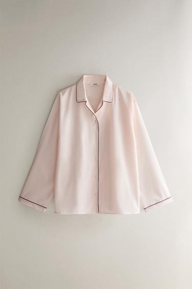 Zara POPLIN SHIRT - Light pink - Image 0