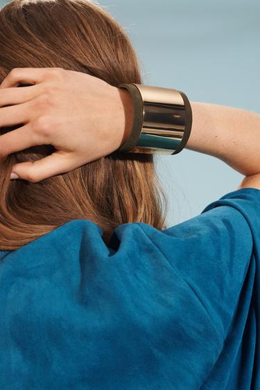 LEATHER LIMITED EDITION BANGLE - Green by Zara - Image 1