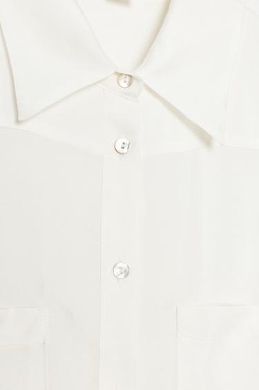 LIMITED EDITION TAILORED SHIRT WITH POCKETS - White by Zara - Image 7