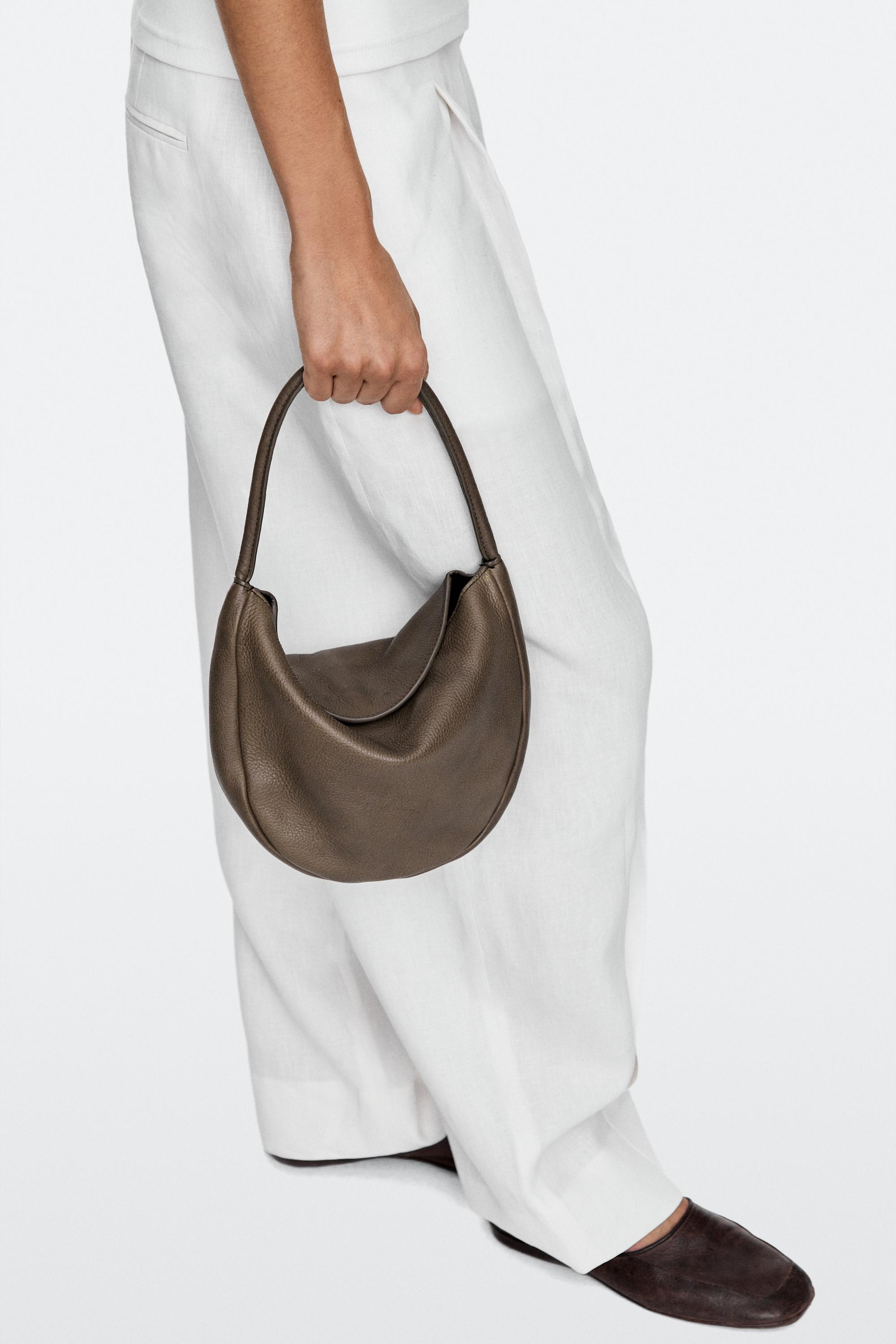 Mini sac slouch en cuir nappa