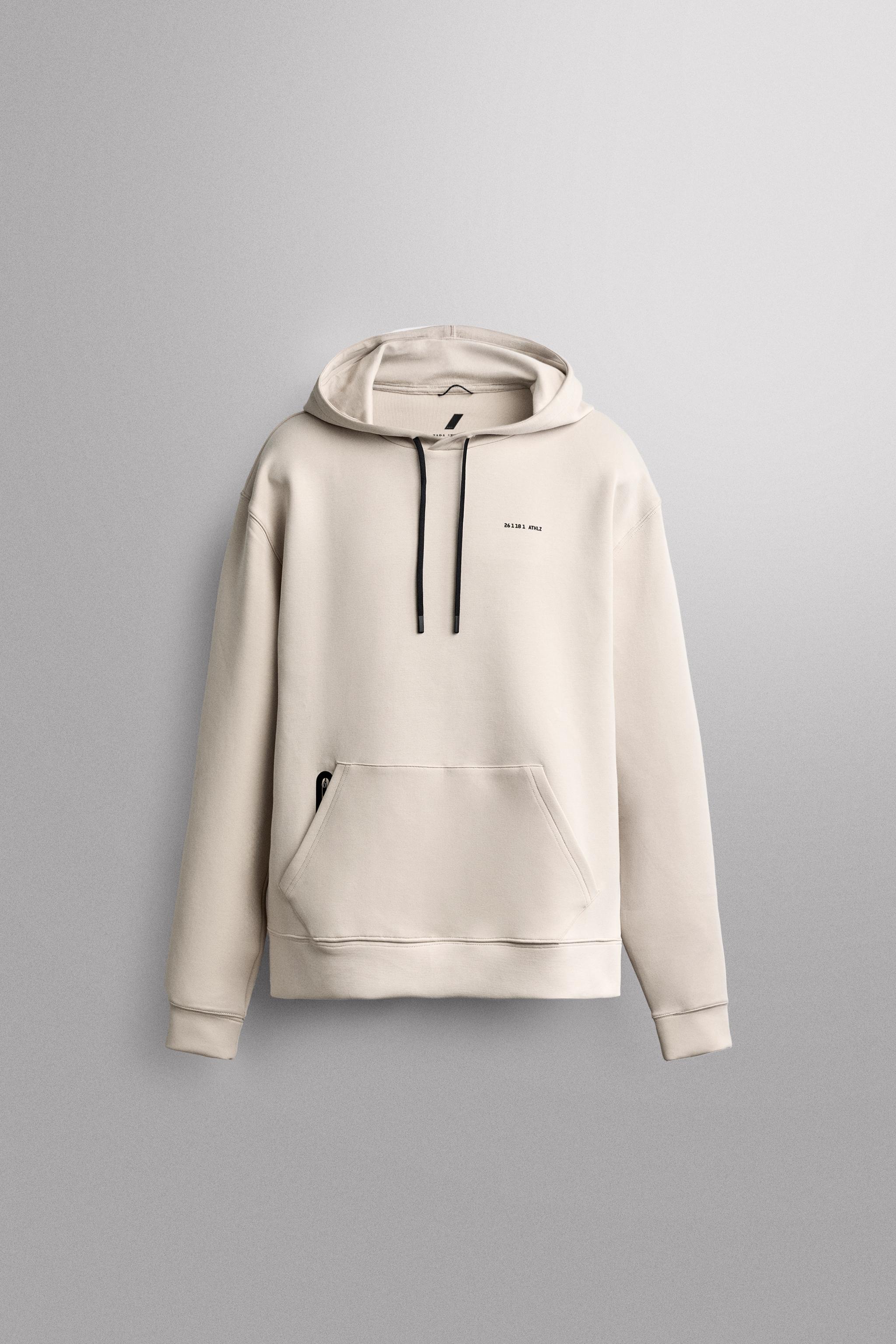 Zara TEKNİK KAPÜŞONLU SWEATSHIRT görsel 6