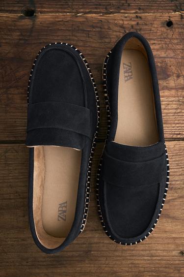 KNITTED FABRIC ESPADRILLES - Black by Zara
