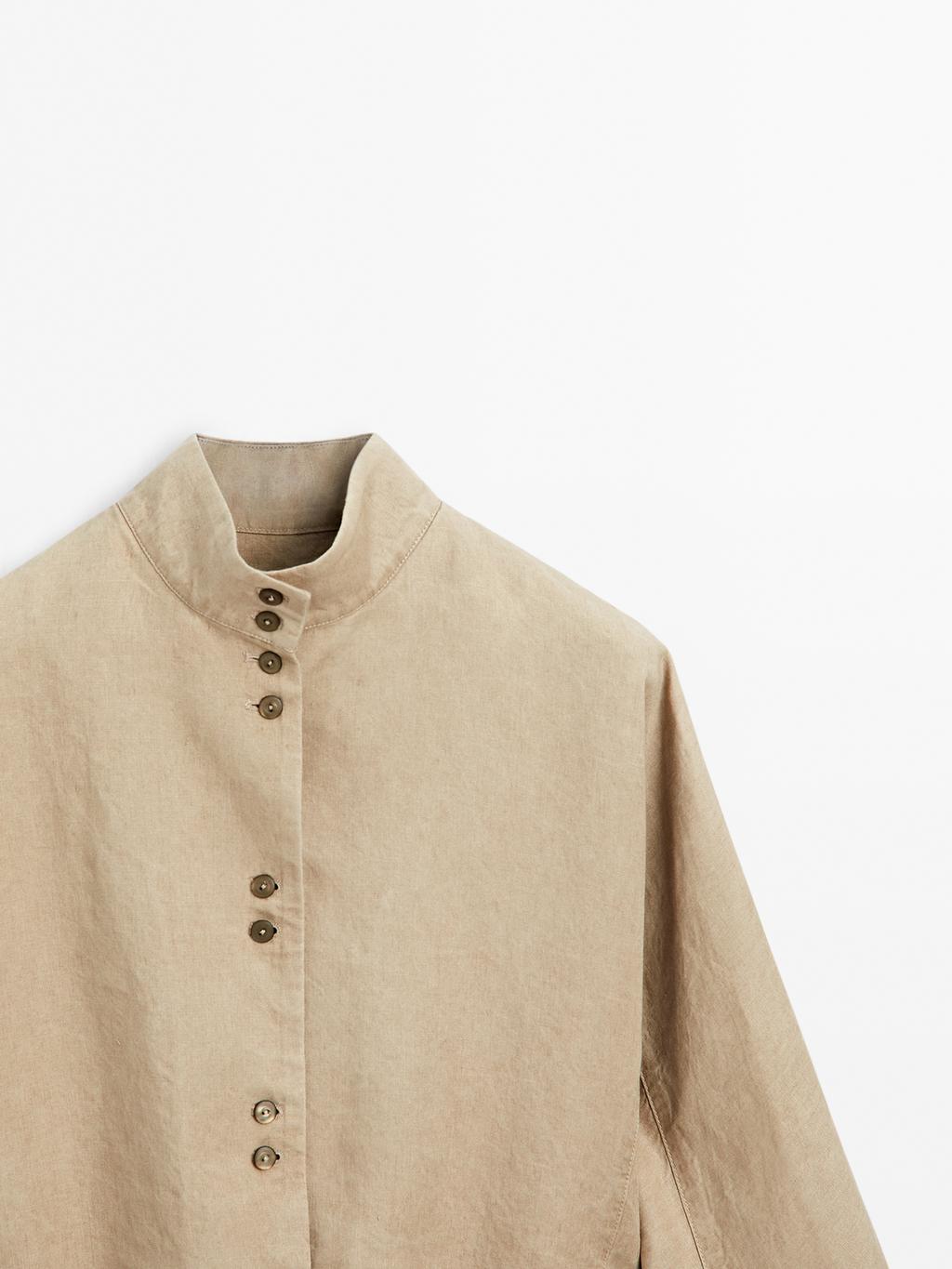 Flowing 100% linen kimono