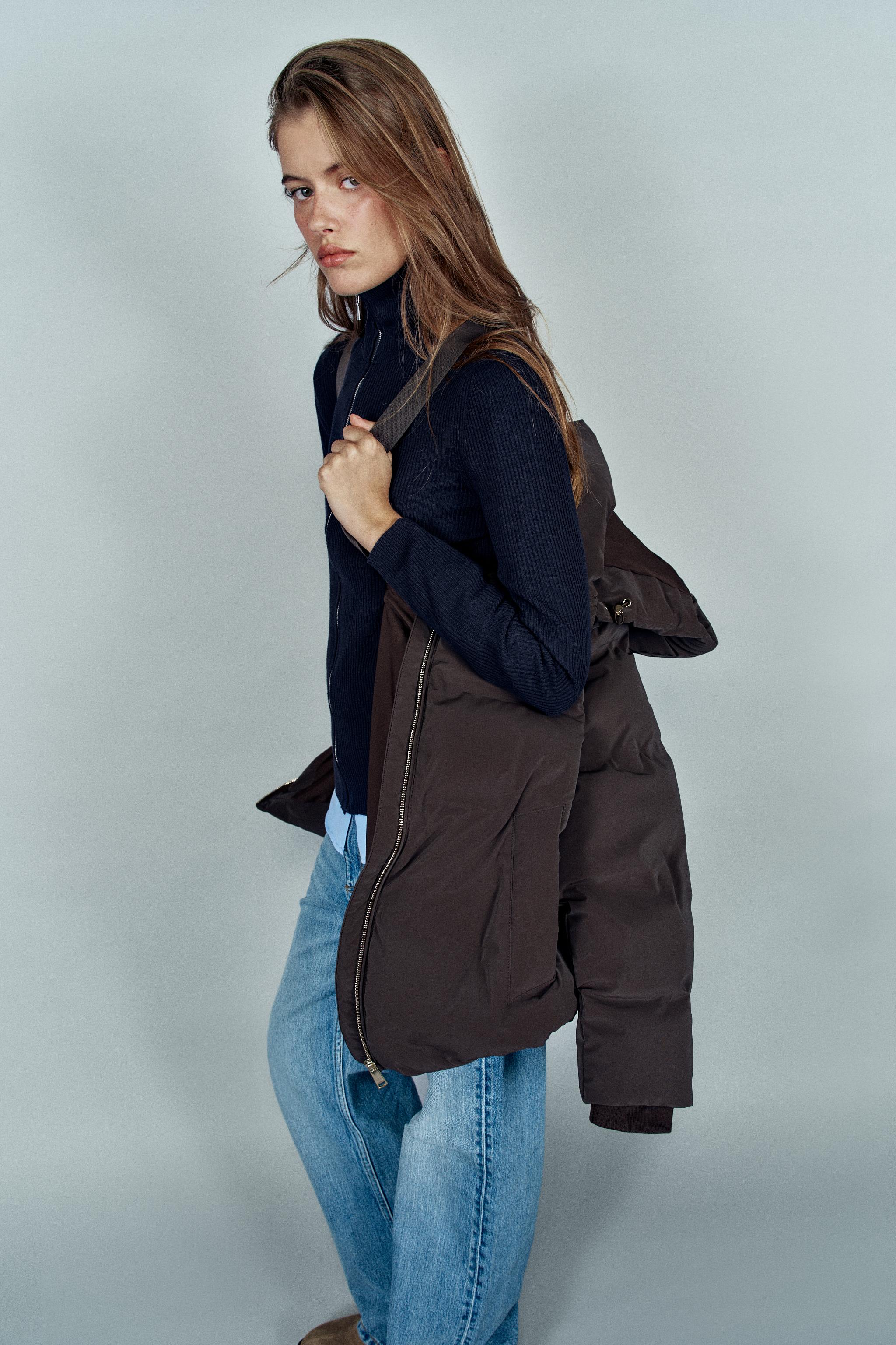 ANORAK EFFET GOMME À CAPUCHE WINDPROOF