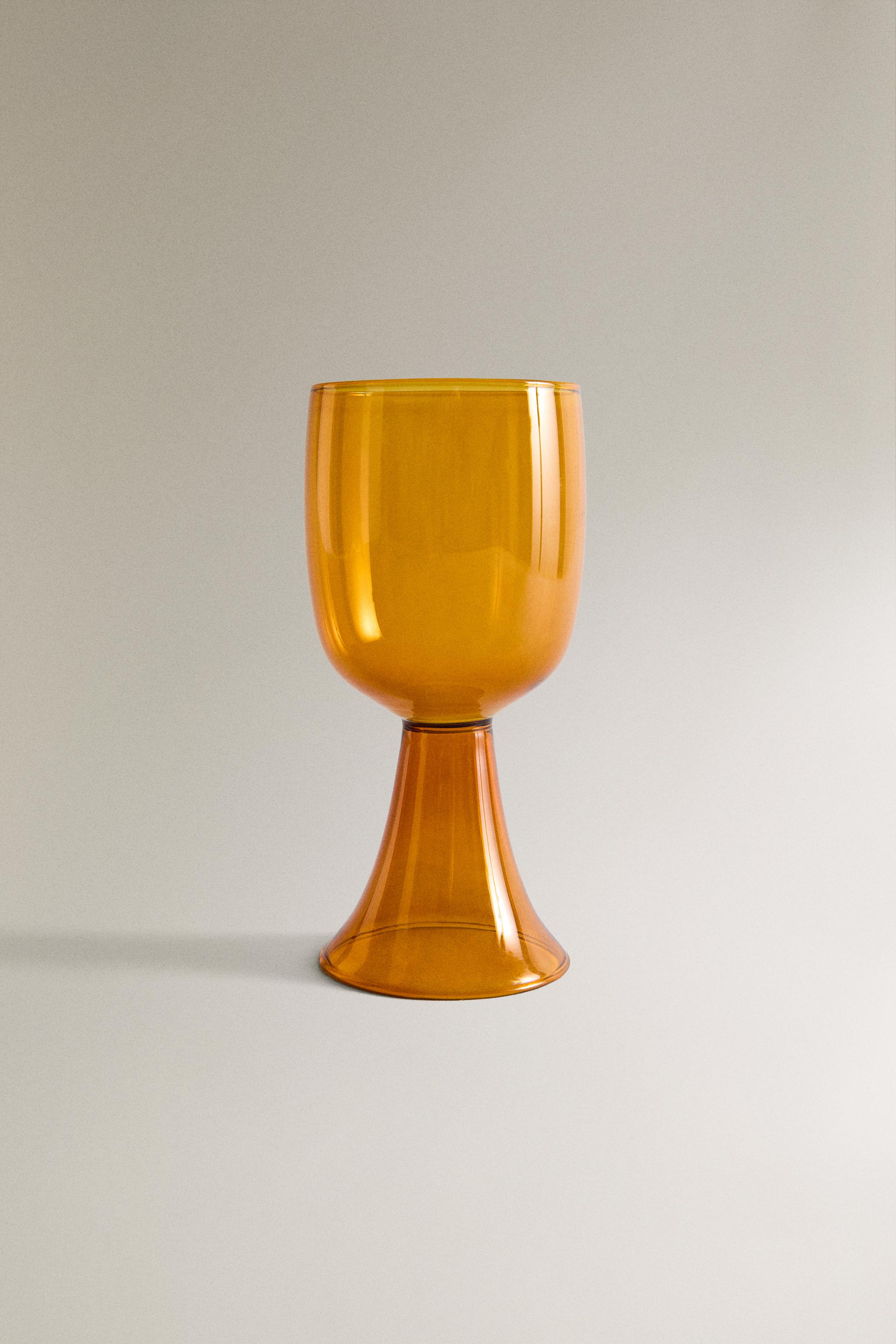 GRAND VERRE À PIED BOROSILICATE COULEUR X COLLAGERIE
