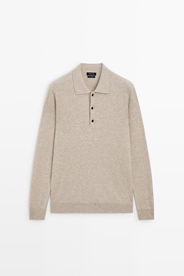 Jersey polo punto 100% cashmere - 754 de Zara - Imagen 0