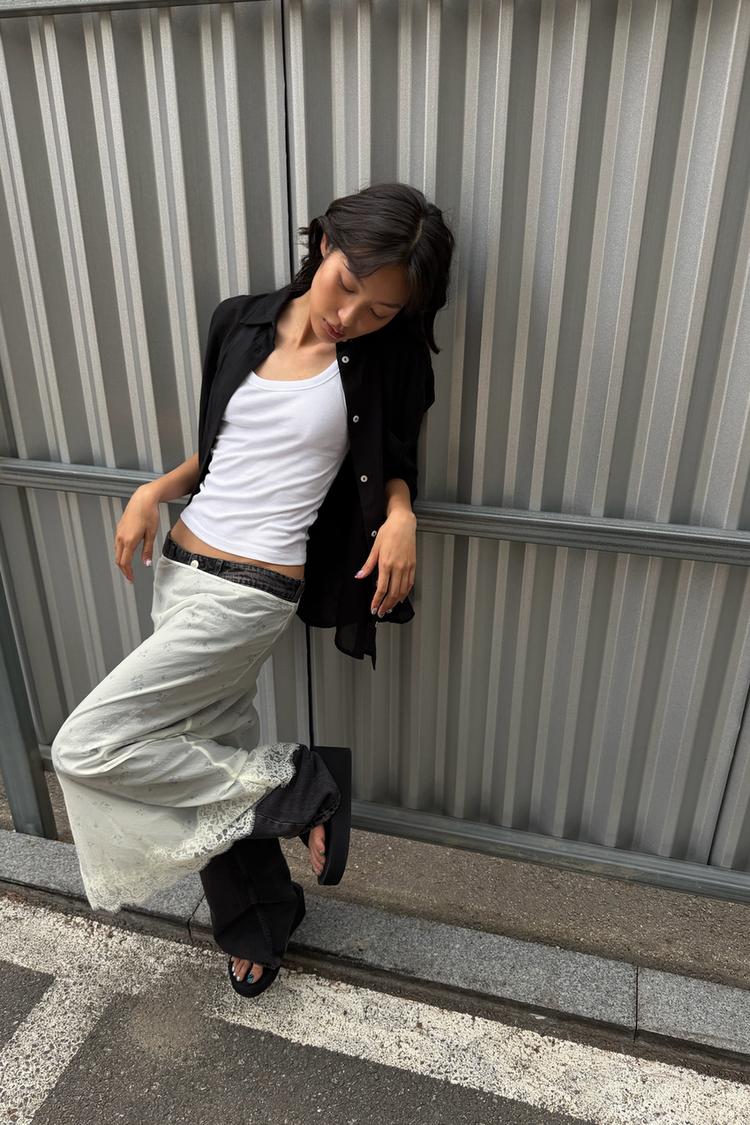 OVERSIZE GAUZE SHIRT WITH POCKET