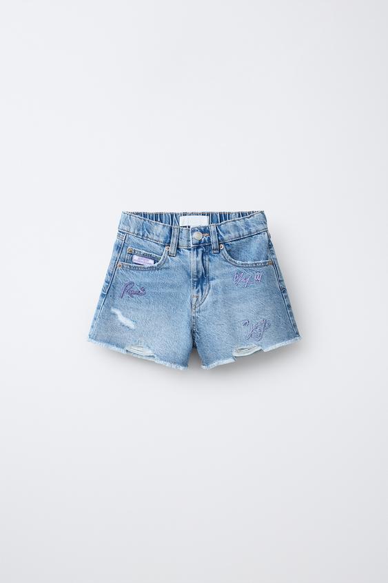 KPOP DEMON HUNTERS™ NETFLIX © DENIM BERMUDA SHORTIK - Koʻk | ZARA O ...