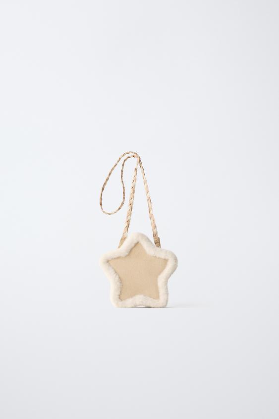 BANDOLERA ESTRELLA DETALL DE PÈL - Marró Sorra de Zara - Imatge 0