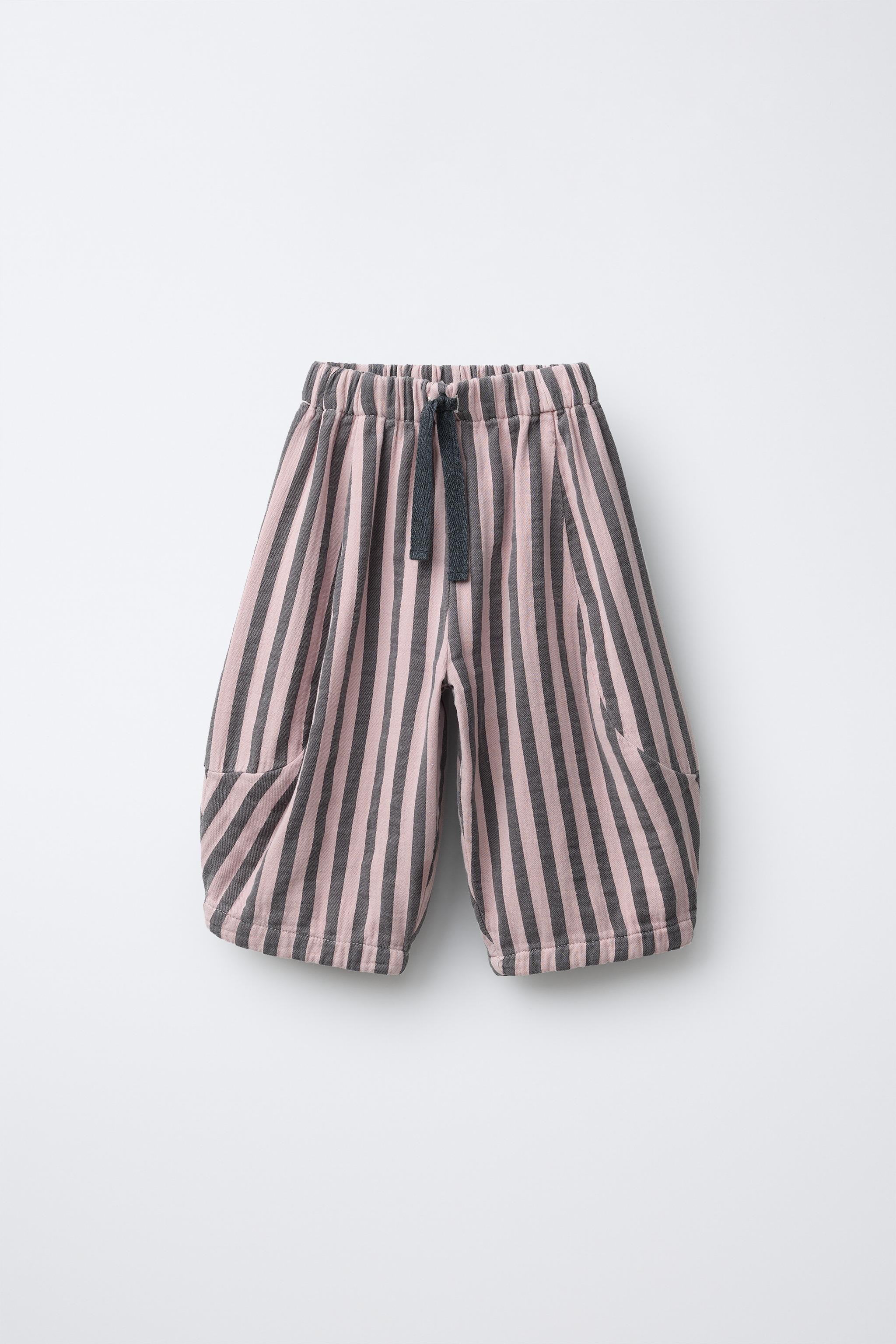 珍品 90s 00s DMZ safe zone バキーストライプパンツ 裏原 ストライプ柄ハーレムパンツ - グレー | ZARA Japan / 日本
