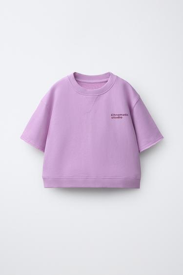 JOGGING PLUSH T-SHIRT - Light mauve by Zara