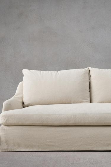 FUNDA DE SOFA LINO 01 - Beige claro de Zara - Imagen 0