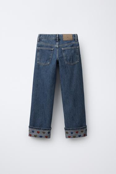 JEAN DROIT CŒURS - Bleu de Zara - Image 1