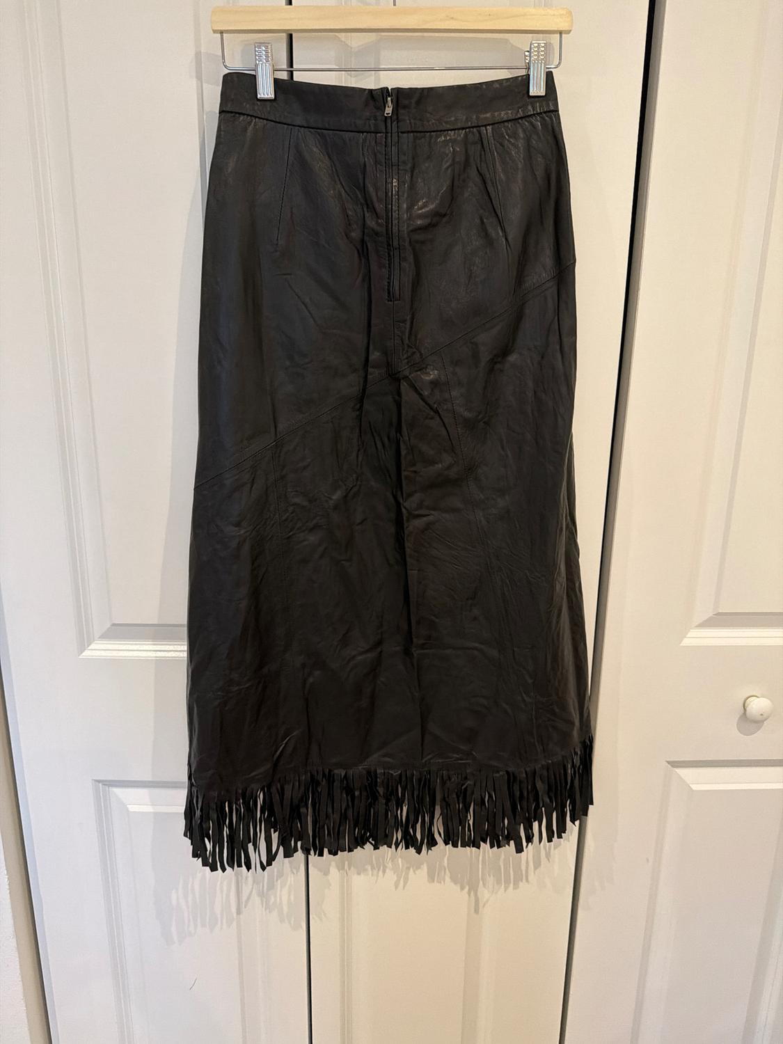 FRINGED LEATHER SKIRT LIMITED EDITION - Image 2