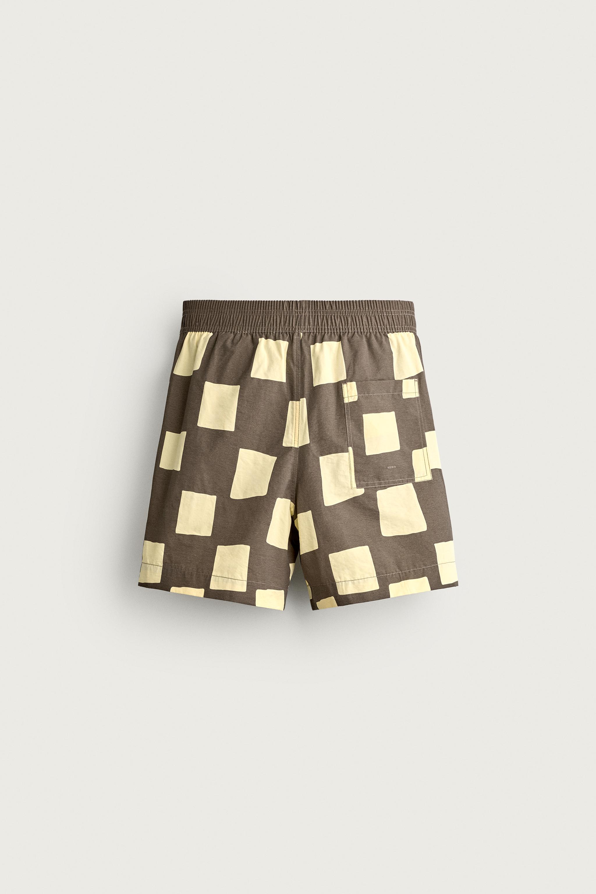 CONTRAST CHECK LONG SWIMSUIT