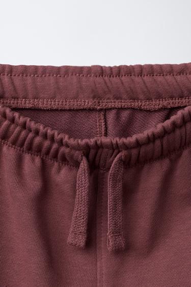 TEXT SWEATSHIRT AND JOGGER TRACKSUIT - Light maroon by Zara - Image 6
