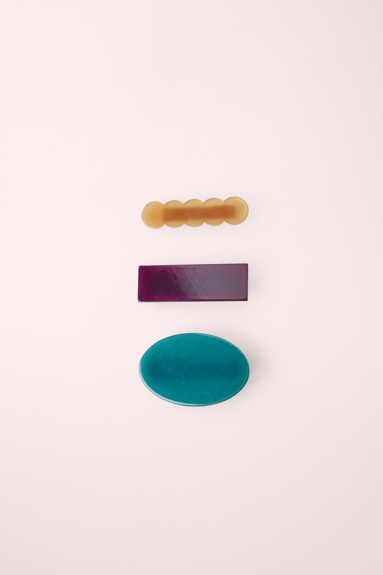 Pack tres pinzas formas created by caramel london x zara