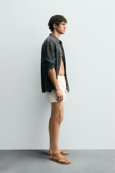 MAILLOT DE BAIN SEMI-CONTRASTE - Blanc de Zara - Image 3
