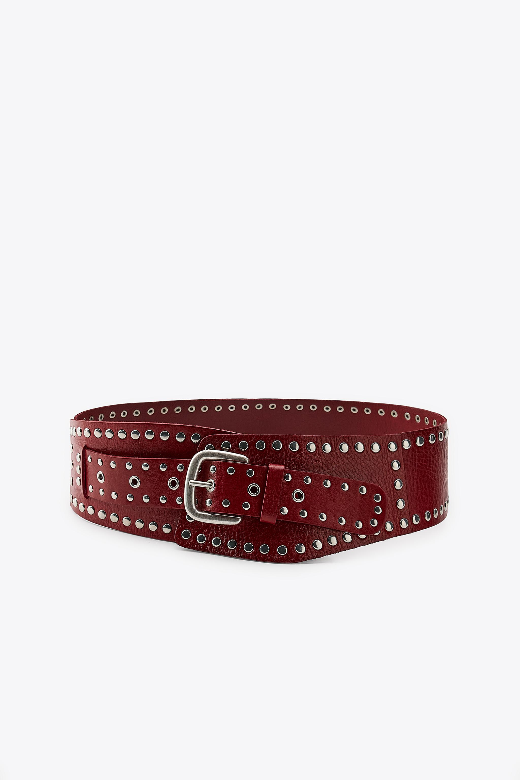 2024 お歳暮【公式】 - 人気ブランド | Red - BELT SASH LEATHER STUDDED ZARA States United 小物