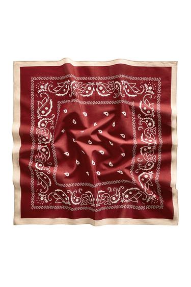 PAISLEY COTTON PET BANDANA – Piros a ZARA-tól