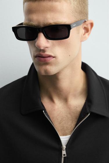 INTERLOCK ZIP-UP POLO SHIRT - Black by Zara - Image 4