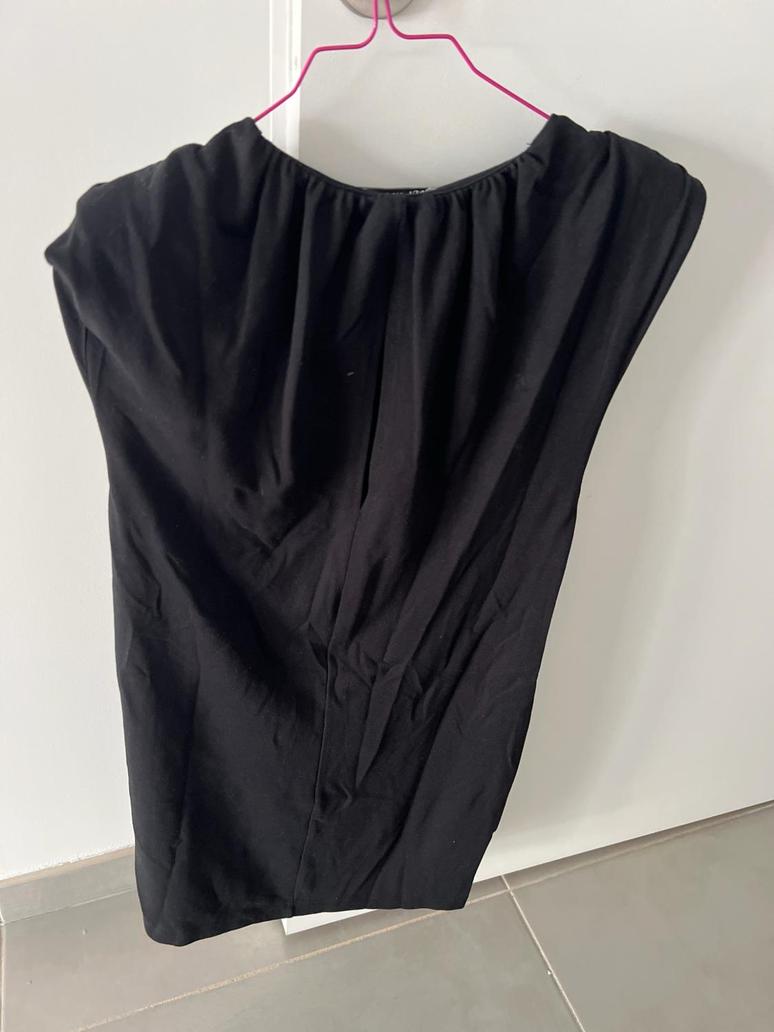 DRAPED DRESS WITH SHOULDER PADS - Image 3