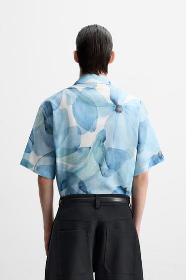 ABSTRACT PRINT SHIRT - Blue by Zara - Image 2