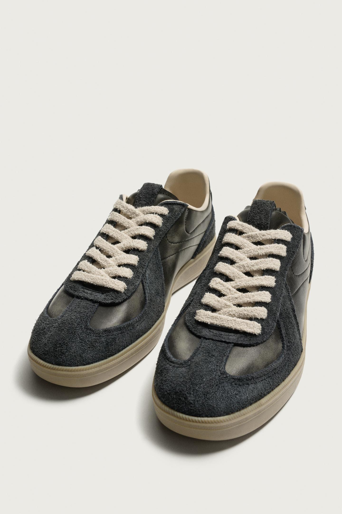 Мужские кроссовки Zara Retro Style, цвет: Чёрный — фото 5