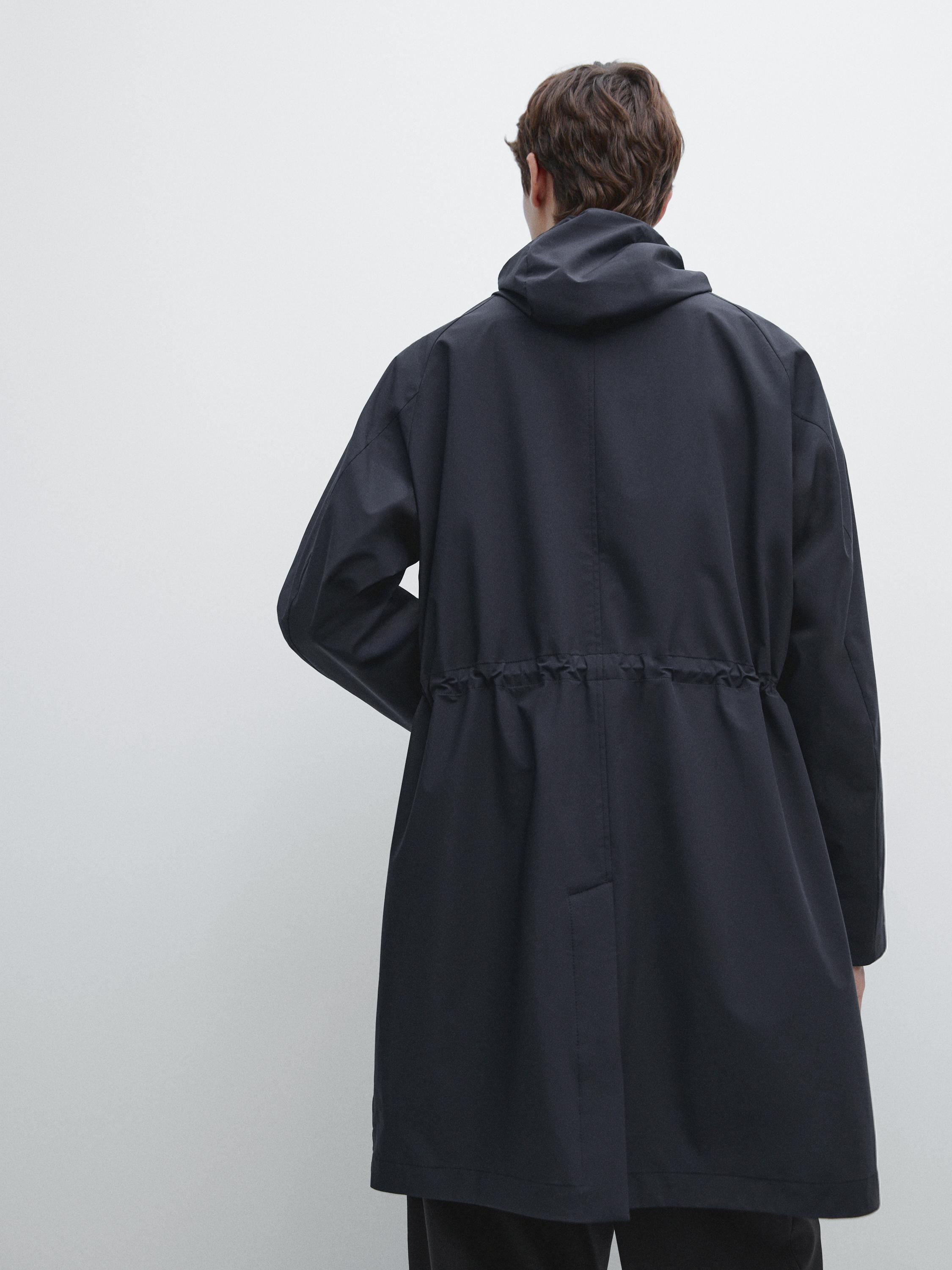 Parka longue à capuche