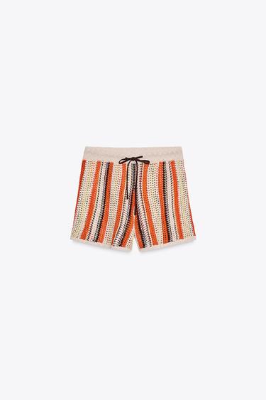 KNIT SHORTS - Multicoloured by Zara